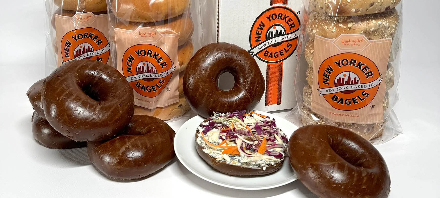 pumpernickel bagels with other bagels too
