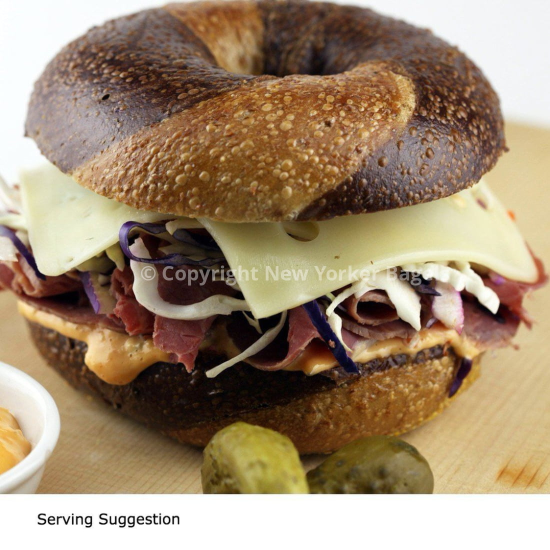 Marble Rye Bagels Single