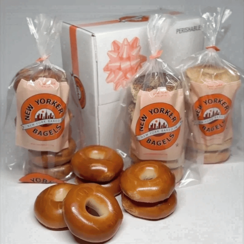 assortment of mini bagels