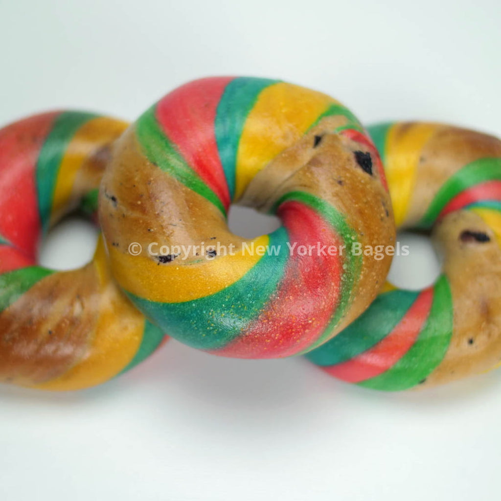 rainbow bagels