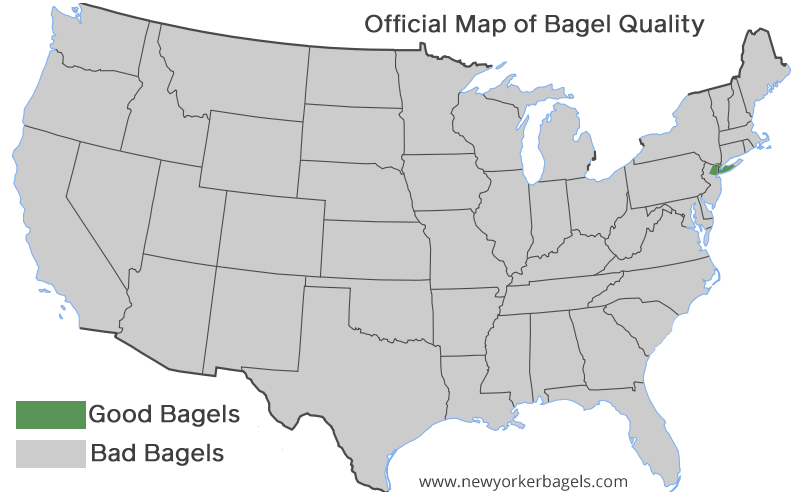 US Bagel Map