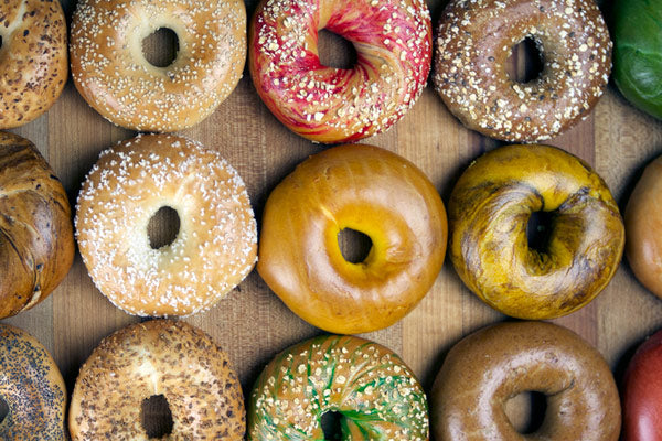 colored bagels