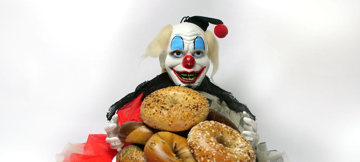 halloween bagel clown