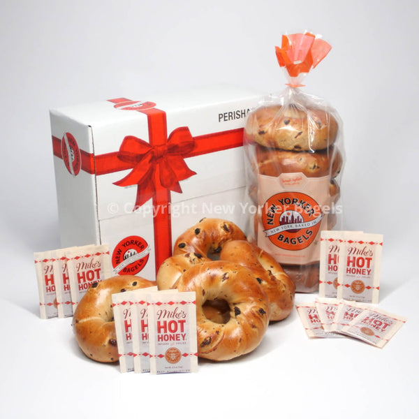 Apple Cinnamon Bagels + Mike's Hot Honey