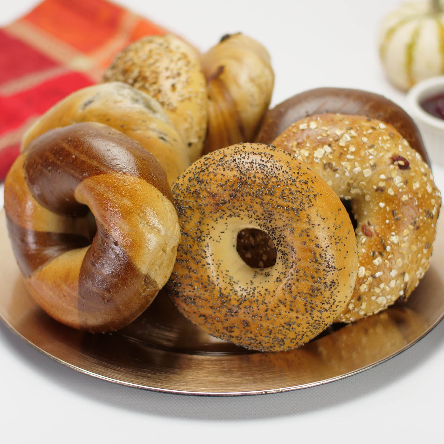 assorted bagels from new york city