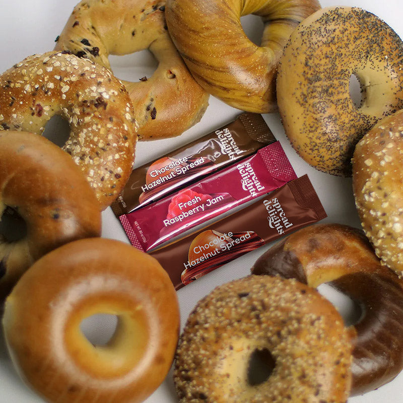 new york bagels with toppings