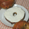 apple cinnamon bagel with cream cheese