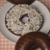 pumpernickel bagel with cream cheese