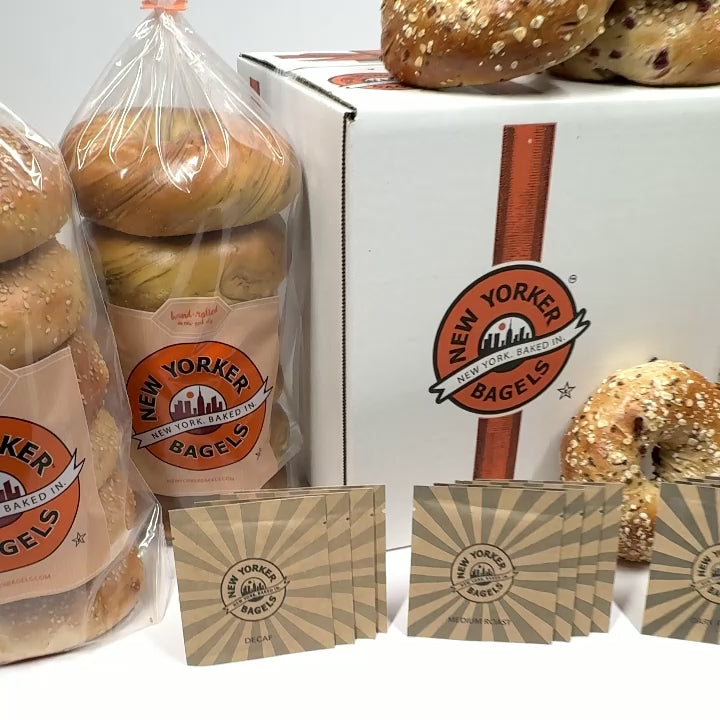 New York Bagels with Coffee