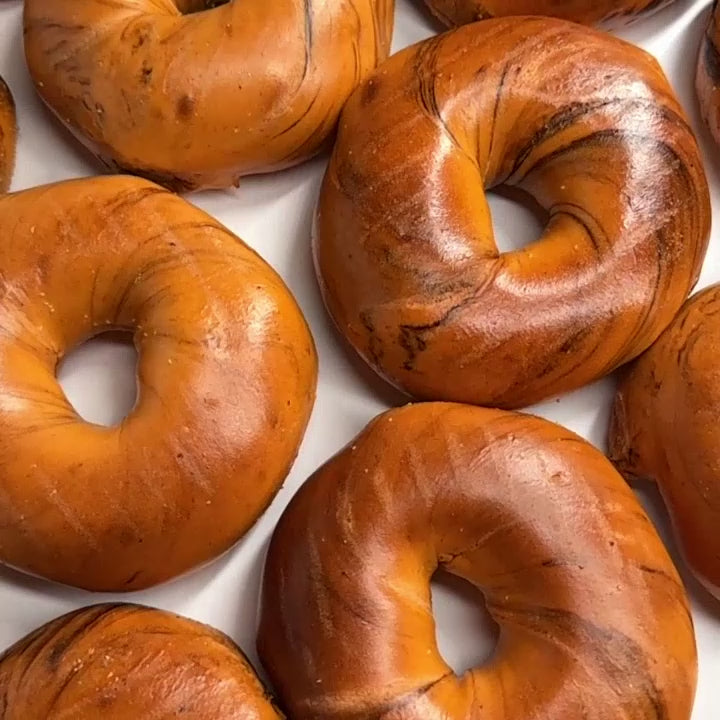 Pumpkin Spice Bagels
