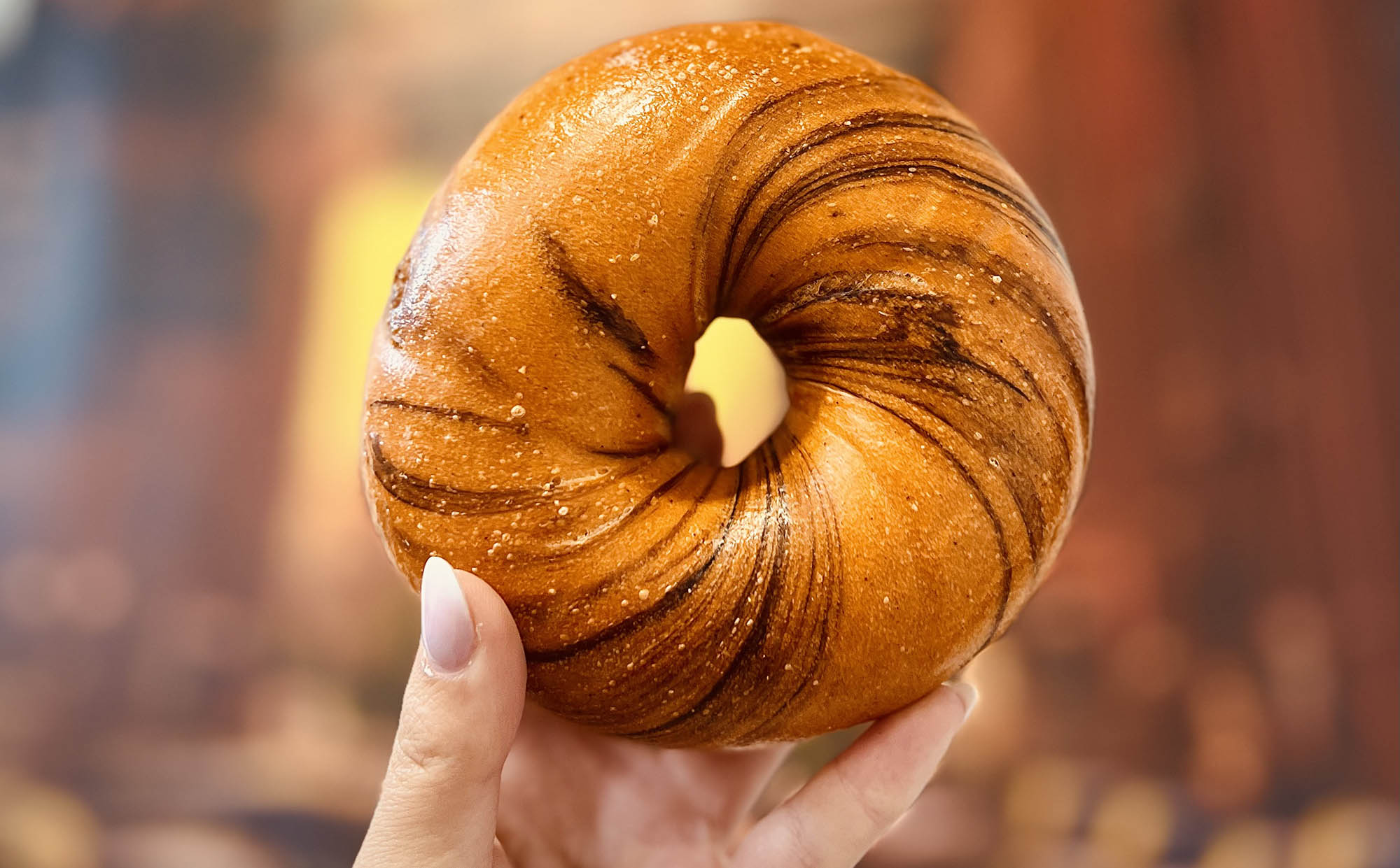 pumpkin spice bagel