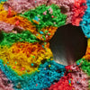 rainbow bagel texture