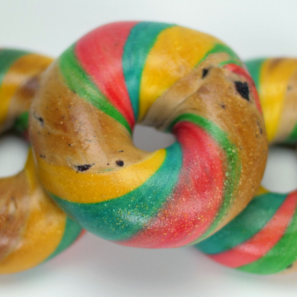 rainbow bagels