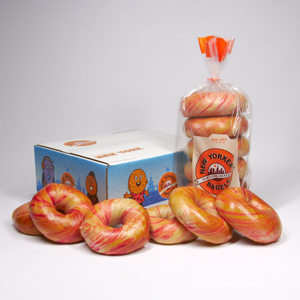 red Christmas bagels