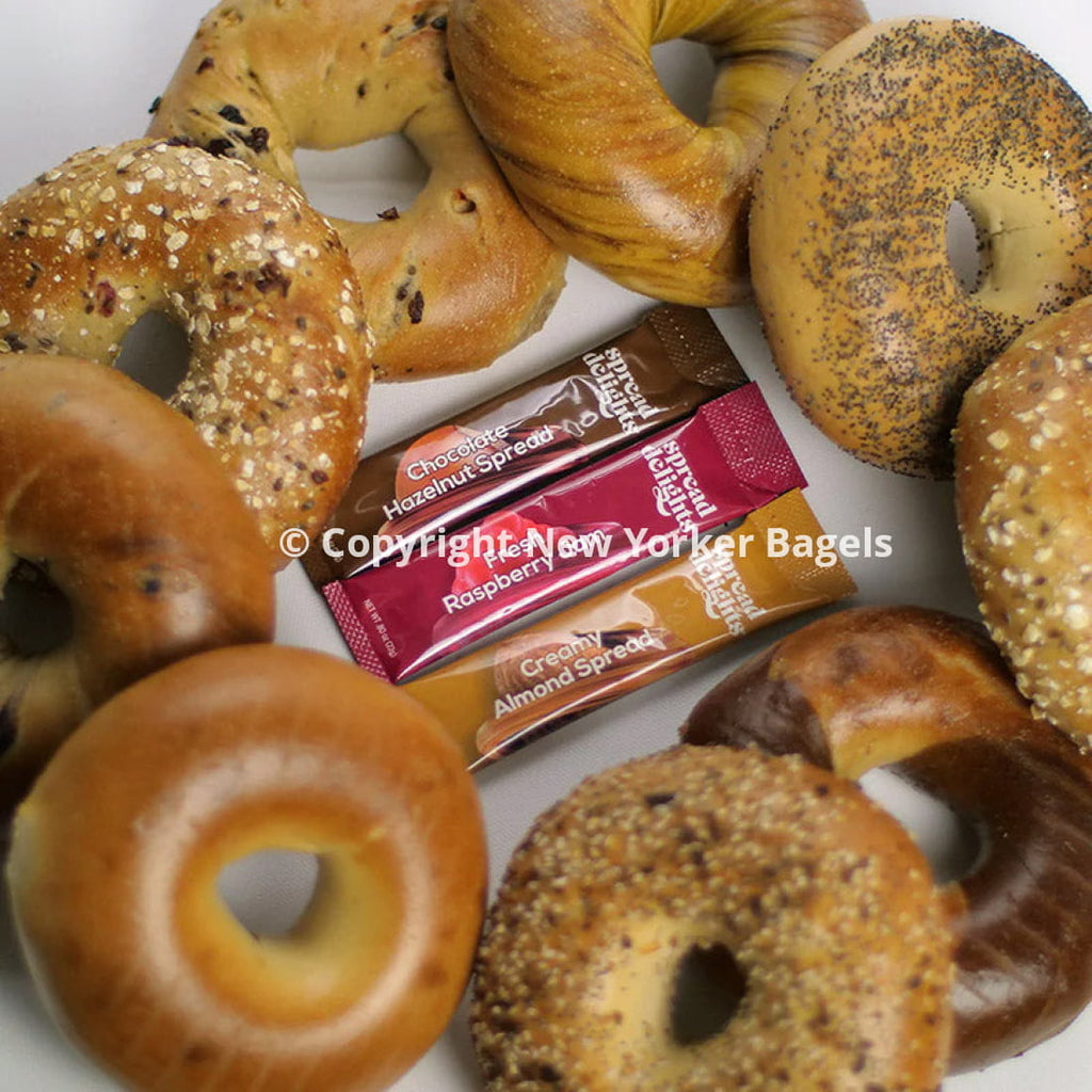 new york bagels with toppings
